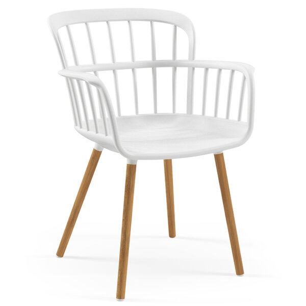 Stoel | EVA | Kunststof/Hout | Div. Kleuren | Armleuning | Stapelbaar | Min. 50 Stuks | 380/420x395x815(h)mm