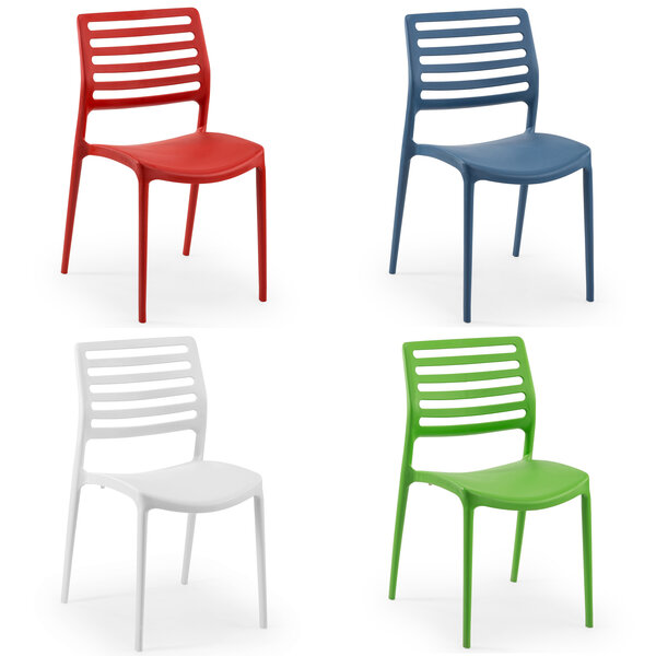 Stoel | LOUISE | Kunststof | Div. Kleuren | Stapelbaar | Min. 50 Stuks | 440x540x840(h)mm