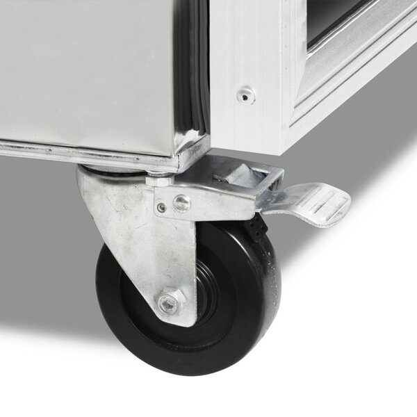 Koelwerkbank | 417L | 3 Glasdeuren (1/1 GN) | +2°C/+10°C | Geforceerd | Werkblad Afneembaar | 1795x700x880(h)mm