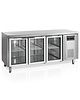 Tefcold Koelwerkbank | 417L | 3 Glasdeuren (1/1 GN) | +2°C/+10°C | Geforceerd | Werkblad Afneembaar | 1795x700x880(h)mm 