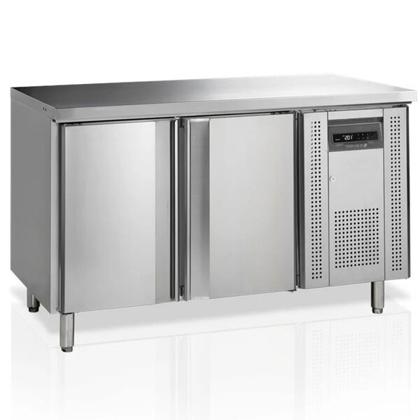 Vrieswerkbank | 282L | 2 Deuren (1/1 GN) | -10°C/-20°C | Geforceerd |  Werkblad Afneembaar | 1360x700x880(h)mm