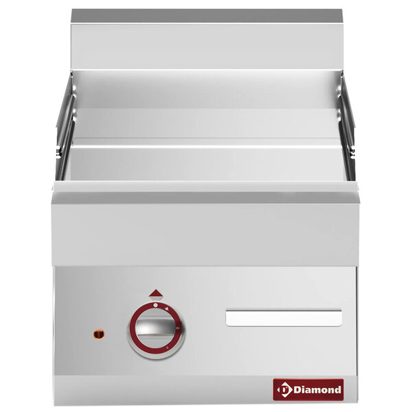 Bak-/Grillplaat | ALPHA 650 | Elektrisch | Glad Oppervlak 395x520 (RVS) | 120°C/320°C | 4.5kW (400V) | 400x650x280/380(h)mm
