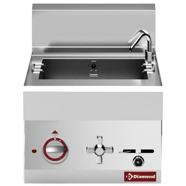 Pastakoker | ALPHA 650 | Elektrisch | 20L | 6kW (230V-3F) | Vulkraan + Aftapkraan | 400x650x280/380(h)mm