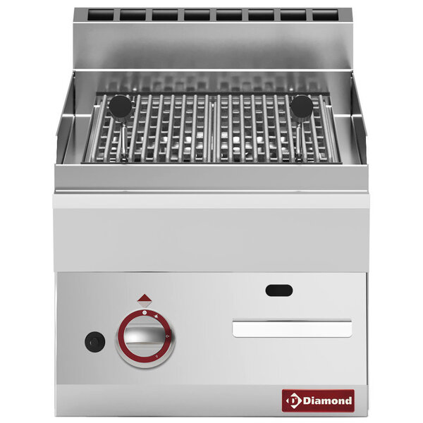 Lavasteengrill | ALPHA 650 | Gas | Oppervlak 330x500 (Gietijzer) | 5.55kW | 400x650x280/380(h)mm