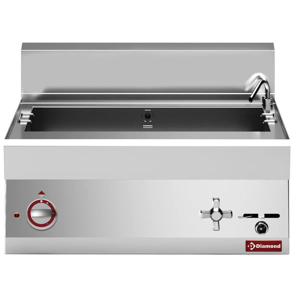 Pastakoker | ALPHA 650 | Elektrisch | 40L | 9kW (400V) | Vulkraan + Aftapkraan | 700x650x280/380(h)mm