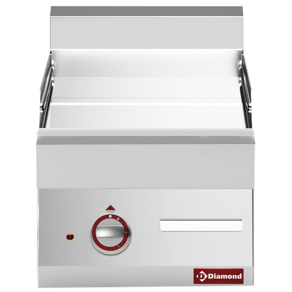 Bak-/Grillplaat | ALPHA 650 | Elektrisch | Glad Oppervlak 395x520 (Verchroomd) | 120°C/320°C | 4.5kW (230V-3F) | 400x650x280/380(h)mm