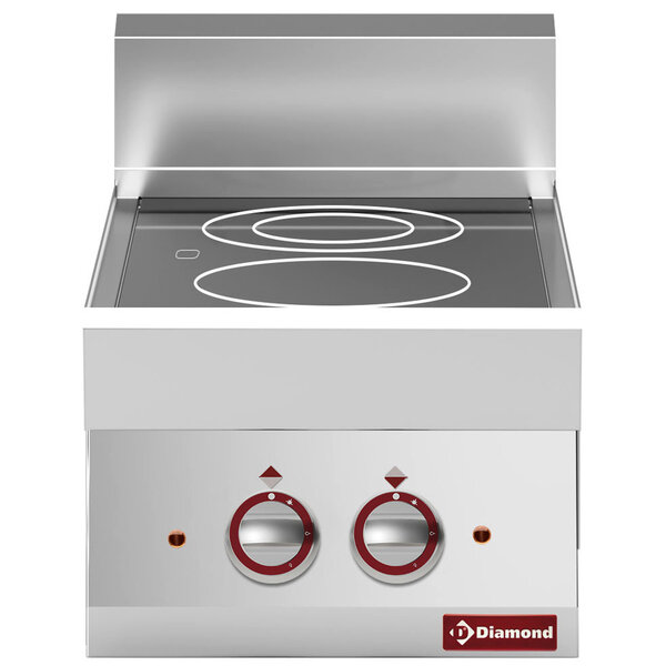 Glaskeramisch Fornuis | ALPHA 650 | Tafelmodel | Elektrisch (Infrarood) | 2 Kookpunten | 4.6kW (400V) | 400x650x280/380(h)mm
