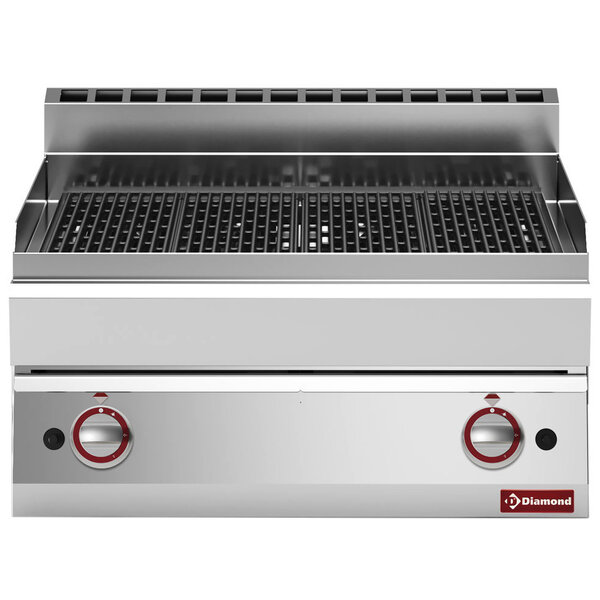 Stoomgrill | ALPHA 650 | Gas | Oppervlak 650x520 (Gietijzer) | 15kW | 700x650x280/380(h)mm