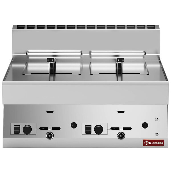 Friteuse | ALPHA 650 | Gas | 8+8L | 90°C/190°C | 12.65kW | Aftapkranen | 700x650x280/380(h)mm