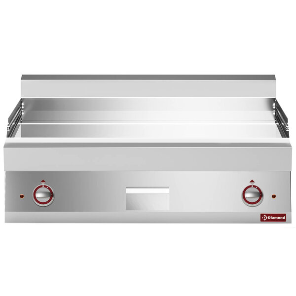 Bak-/Grillplaat | ALPHA 650 | Elektrisch | Glad Oppervlak 995x520 (Verchroomd) | 120°C/320°C | 12kW (230V-3F) | 1000x650x280/380(h)mm