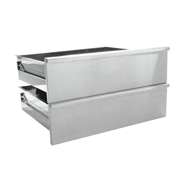 Ladenset | ALPHA 650 Onderstellen | RVS | 2 Laden | 700mm