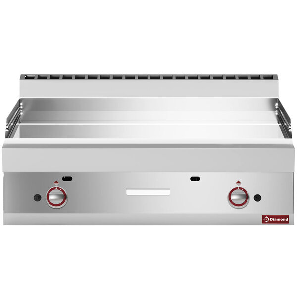 Bak-/Grillplaat | ALPHA 650 | Gas | Glad Oppervlak 995x520 (Verchroomd) | 15.5kW | 1000x650x280/380(h)mm
