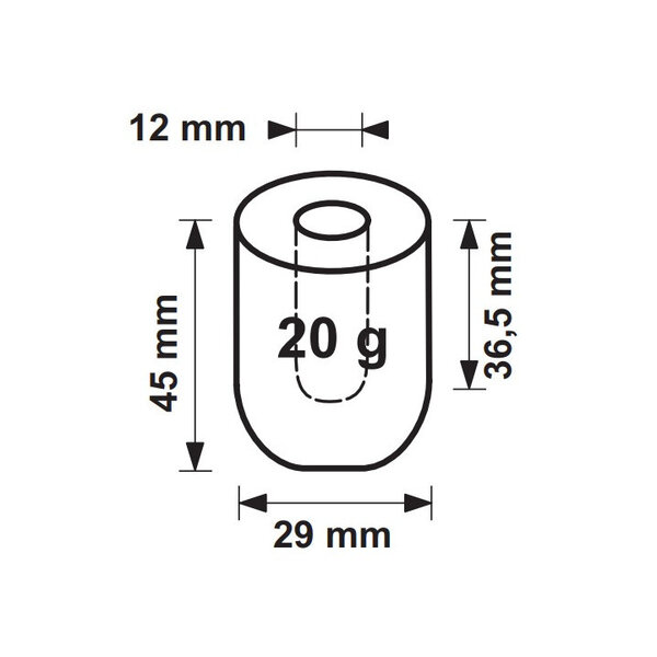 IJsblokjesmachine | Holle Blokjes (20g) | 22kg/24h | Bunker 8kg | Luchtgekoeld | 385x468x687(h)mm