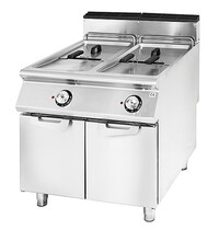 Virtus Friteuse | 900 LINE | Elektrisch | 21+21L | 100°C/190°C | 40kW (400V) | Aftapkranen | 800x900x870(h)mm 