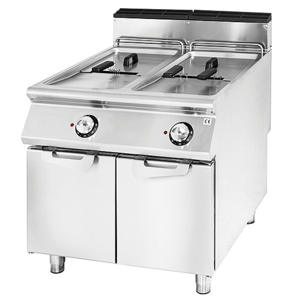 Friteuse | 900 LINE | Elektrisch | 21+21L | 100°C/190°C | 40kW (400V) | Aftapkranen | 800x900x870(h)mm