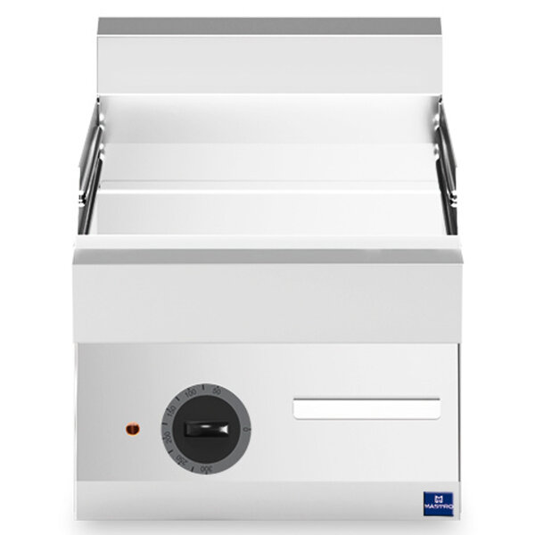 Bak-/Grillplaat | 650 LINE | Elektrisch | Glad Oppervlak 395x520 (Verchroomd) | 120°C/320°C | 4.5kW (400V) | 400x650x300(h)mm
