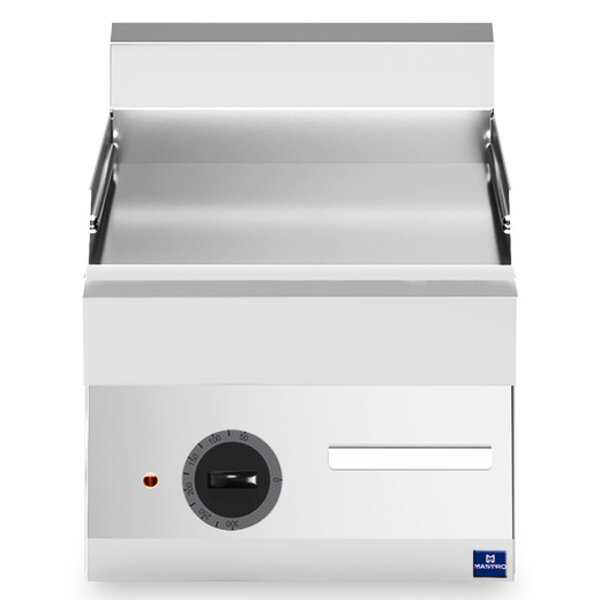 Bak-/Grillplaat | 650 LINE | Elektrisch | Glad Oppervlak 395x520 (RVS) | 120°C/320°C | 4.5kW (400V) | 400x650x300(h)mm