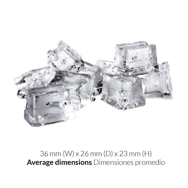 IJsblokjesmachine | 24kg/24h | Voorraad 6kg | 350x475x595(h)mm