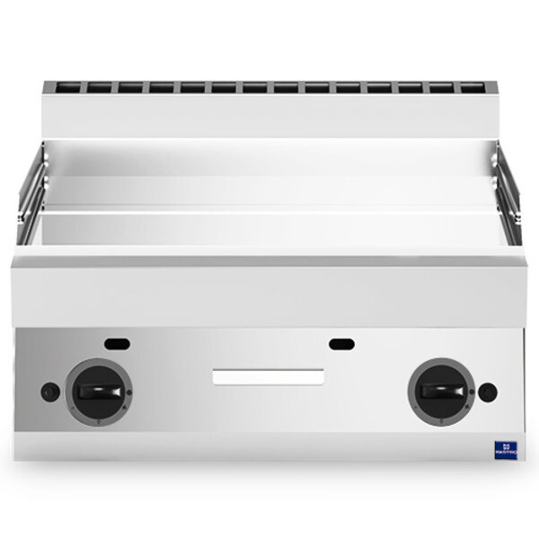 Bak-/Grillplaat | 650 LINE | Gas | Glad Oppervlak 695x520 (Verchroomd) | 11.4kW | 700x650x300(h)mm