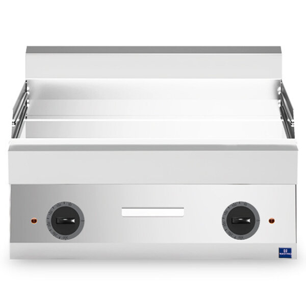 Bak-/Grillplaat | 650 LINE | Elektrisch | Glad Oppervlak 695x520 (Verchroomd) | 120°C/320°C | 9kW (400V) | 700x650x300(h)mm