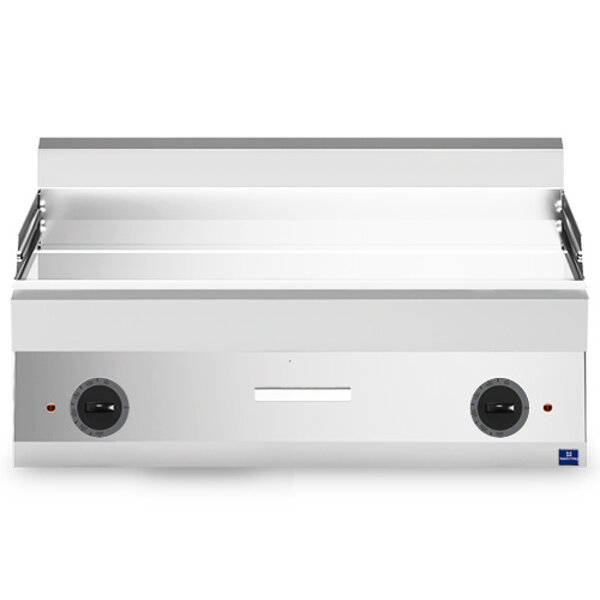 Bak-/Grillplaat | 650 LINE | Elektrisch | Glad Oppervlak 995x520 (Verchroomd) | 120°C/320°C | 12kW (400V) | 1000x650x300(h)mm