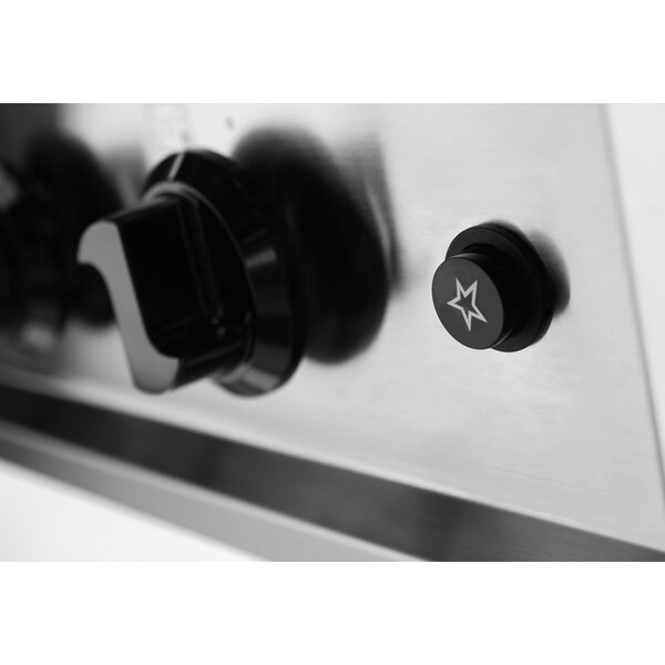 Fornuis | Aardgas | 5 Branders (14.3kW) | 230V | Open Onderstel | 900x600x850(h)mm