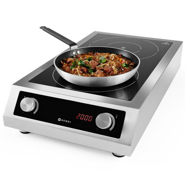 Inductiekookplaat | ProfiLine | 2 Kookpunten | 7kW (400V) | 405x698x145(h)mm