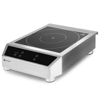 HENDI Inductiekookplaat | ProfiLine | 1 Kookpunt | 60°C/240°C | 3.5kW (230V) | Touchbediening | 340x440x120(h)mm