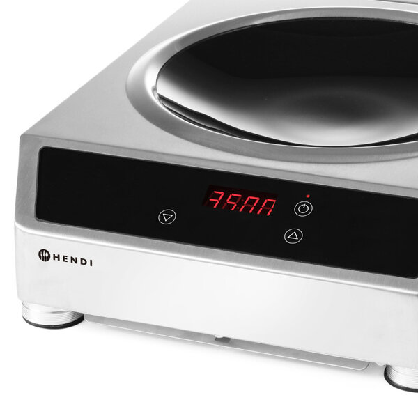 Inductiewokplaat + Wokpan | ProfiLine | 1 Kookpunt | 35°C/240°C | 3.5kW (230V) | Touchbediening | 340x450x120(h)mm