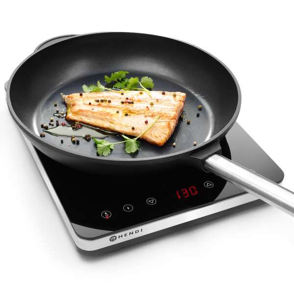 Inductiekookplaat | KitchenLine | 1 Kookpunt | 35°C/240°C | 2kW (230V) | Touchbediening | 296x370x46(h)mm