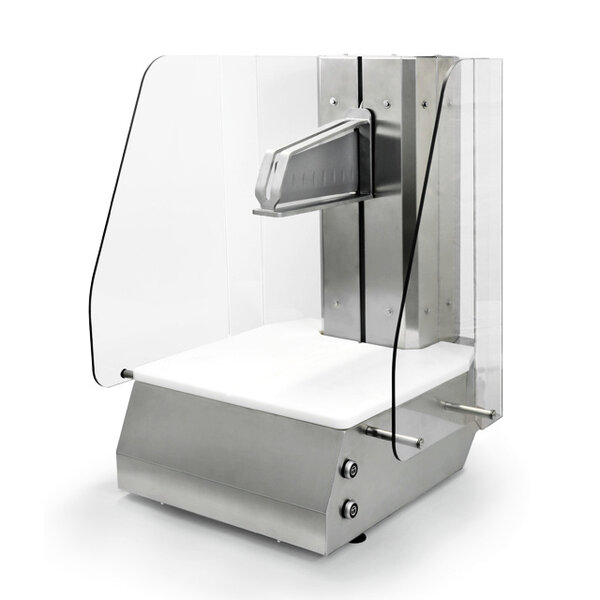Kaassnijmachine | Snijhoogte 290mm | Kaasmaat Max. Ø520mm | Teflon Mesblad | 0.55kW (230V) | 610x669x764(h)mm