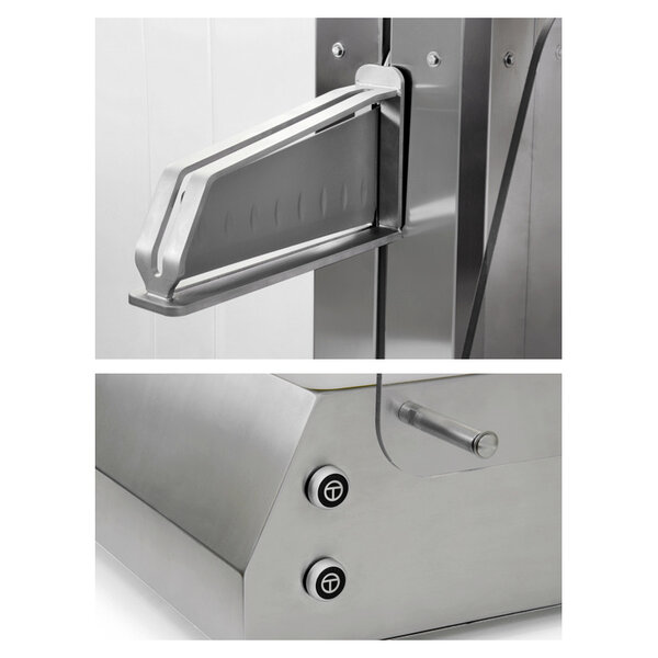 Kaassnijmachine | Snijhoogte 290mm | Kaasmaat Max. Ø520mm | Teflon Mesblad | 0.55kW (230V) | 610x669x764(h)mm