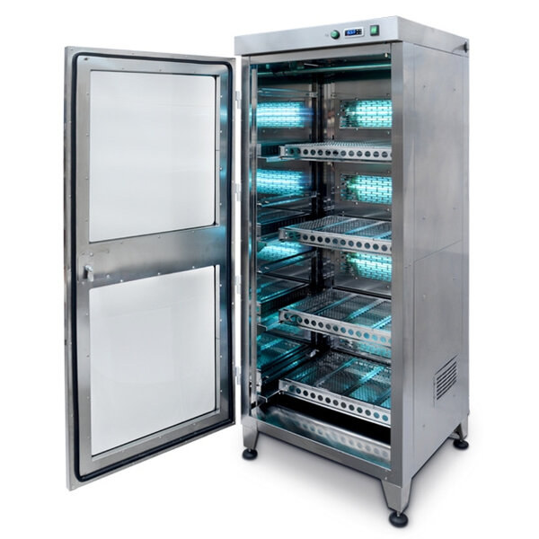 Sterilisatiekast | UV-C + Ozone | 100% Ecofriendly | 2 Schappen + Kledingrek | 0.12kW (230V) | 700x690x1830(h)mm