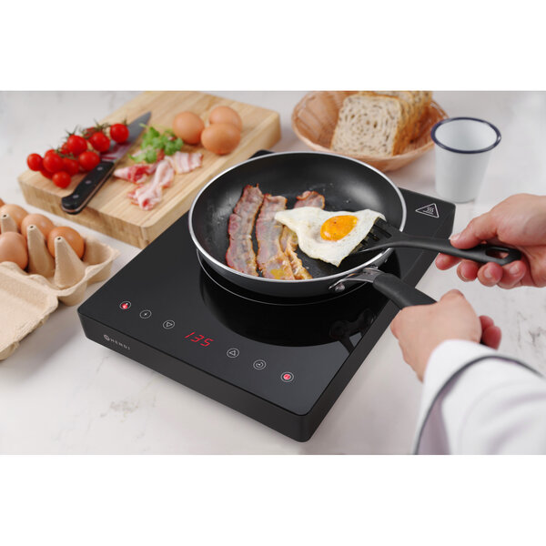 Inductiekookplaat | KitchenLine | 1 Kookpunt | 60°C/240°C | 2kW (230V) | Touchbediening | 293x373x56(h)mm