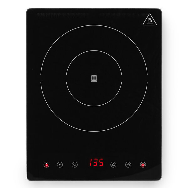 Inductiekookplaat | KitchenLine | 1 Kookpunt | 60°C/240°C | 2kW (230V) | Touchbediening | 293x373x56(h)mm