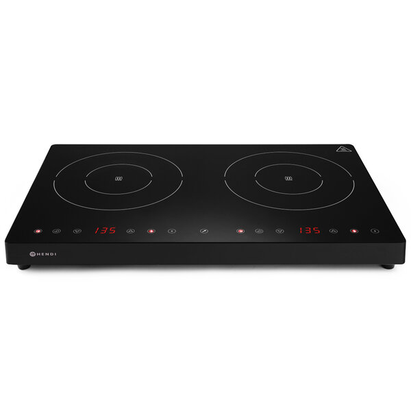 Inductiekookplaat | KitchenLine | 2 Kookpunten | 60°C/240°C | 3.5kW (230V) | Touchbediening | 608x370x61(h)mm