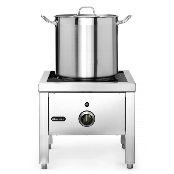 Inductie Hokker | 1 Kookpunt | 5kW (400V) | 400x400x380(h)mm