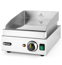 HENDI Bak-/Grillplaat | ProfiLine | Elektrisch | Glad Oppervlak 330x270 (Verchroomd) | 50°C/300°C | 2kW (230V) | 300x420x225(h)mm 