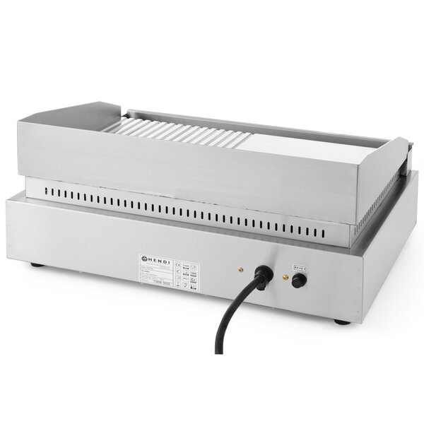Bak-/Grillplaat | ProfiLine | Elektrisch | Glad/Gegroefd Oppervlak 518x328 (Verchroomd) | 50°C/300°C | 2.4kW (230V) | 550x380x240(h)mm