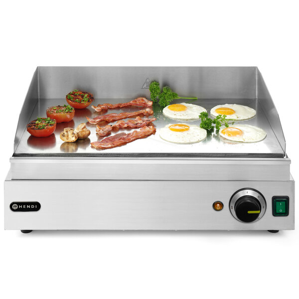 Bak-/Grillplaat | ProfiLine | Elektrisch | Glad Oppervlak 518x328 (Verchroomd) | 50°C/300°C | 2.4kW (230V) | 550x420x240(h)mm