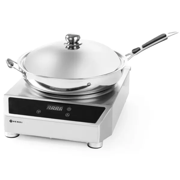 Wokpan | RVS | Ronde Bodem | Incl. Deksel | Ø360x180(h)mm