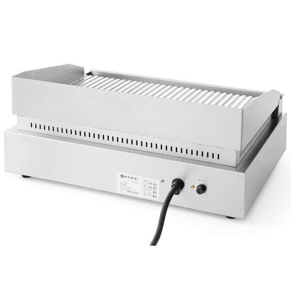 Bak-/Grillplaat | ProfiLine | Elektrisch | Gegroefd Oppervlak 518x328 (Verchroomd) | 50°C/300°C | 2.4kW (230V) | 550x420x240(h)mm