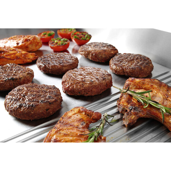 Bak-/Grillplaat | ProfiLine | Elektrisch | Glad/Gegroefd Oppervlak 688x410 (Verchroomd) | 50°C/300°C | 3.5kW (230V) | 720x530x250(h)mm