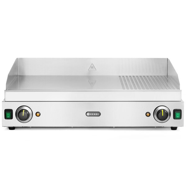 Bak-/Grillplaat | ProfiLine | Elektrisch | Glad/Gegroefd Oppervlak 688x410 (Verchroomd) | 50°C/300°C | 3.5kW (230V) | 720x530x250(h)mm