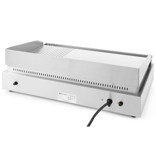 Bak-/Grillplaat | ProfiLine | Elektrisch | Glad/Gegroefd Oppervlak 688x410 (Verchroomd) | 50°C/300°C | 3.5kW (230V) | 720x530x250(h)mm