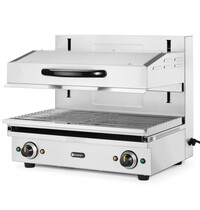 HENDI Salamander Grill | Hoogte Verstelbaar | 2 Zones | ≤ 300°C | 3.6kW (230V) | 600x520x530(h)mm 