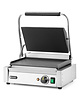 HENDI Contact-/Paninigrill | Enkel | Glad/Gegroefd Oppervlak 340x230 (Gietijzer) | 30°C/300°C | 2.2kW (230V) | 430x370x210(h)mm 