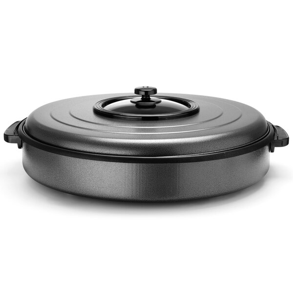 Partypan/Multipan | Aluminium (Antiaanbaklaag) | 1.6kW (230V) | Ø620x190(h)mm