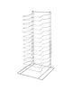 HENDI Pizzarek | Pizzaplaten/-Pannen | 14 Niveaus | 300x305x680(h)mm 