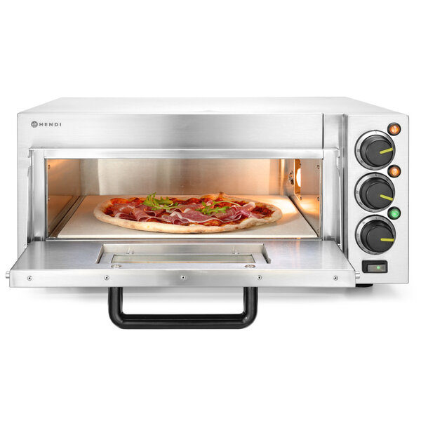 Pizzaoven | COMPACT | Elektrisch | 1+1x Ø39cm | 50°C/350°C | 3kW (230V) | 580x560x435(h)mm
